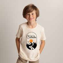 Load image into Gallery viewer, Rather Be Outside Youth Boys T-shirt
