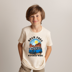 Roam Free Wander Wide Youth Boys T-shirt