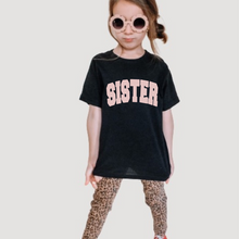 Load image into Gallery viewer, Sister Varsity Girls Youth Retro T-shirt
