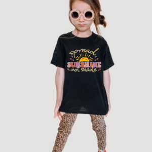 Spread Sunshine Not Shade Girls Youth Retro T-shirt