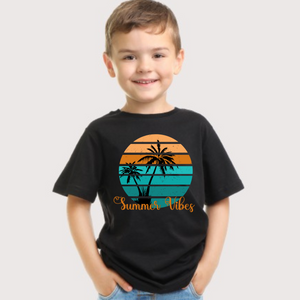 Summer Vibes Retro Youth Boys T-shirt