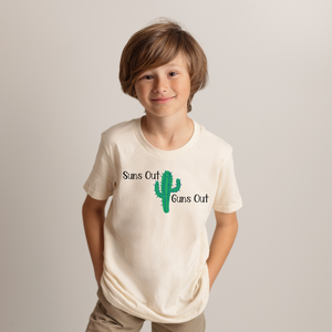 Suns Out Guns Out Youth Boys T-shirt