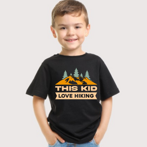 This Kid Loves Hiking Youth Boys T-shirt