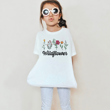 Load image into Gallery viewer, Vintage Wildflowers Girls Youth T-shirt
