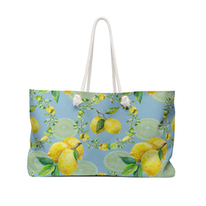 Vintage Lemons Weekender/Beach Bag