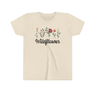 Vintage Wildflowers Girls Youth T-shirt