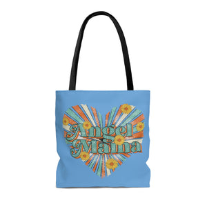 Angel Mama Blue High Quality Tote Bag