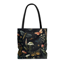 Load image into Gallery viewer, Dragonflies Black High Quality Tote Bag
