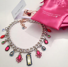 Load image into Gallery viewer, Bib Necklace With Colorful Swarovski Crystals
