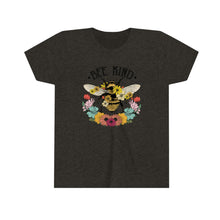 Load image into Gallery viewer, Bee Kind Flowers Youth Girls Retro T-shirt
