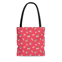 Load image into Gallery viewer, Peaches Dark Pink/Red High Quality Tote Bag
