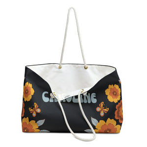 The Caroline Vintage Flowers Custom Weekender/Beach Bag