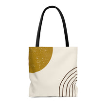 Load image into Gallery viewer, Abstract Rainbow Sun High Quality Tote Bag
