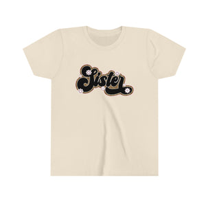 Sister Leopard Girls Youth Retro T-shirt