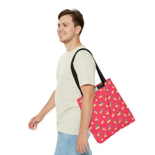 Load image into Gallery viewer, Peaches Dark Pink/Red High Quality Tote Bag
