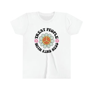 Treat People with Kindness Girls Youth Retro T-shirt