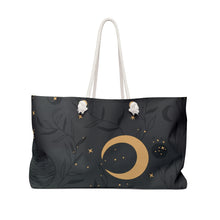 Load image into Gallery viewer, Celestial Moon Weekender/Beach Bag
