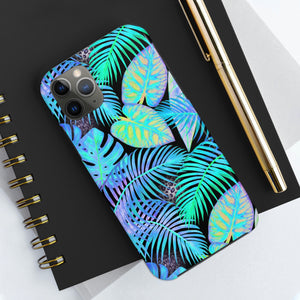 Neon Blue Jungle Tough Phone Case, Case-Mate