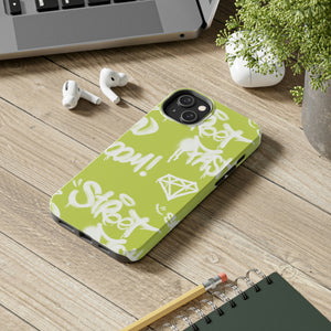 Graffiti Green Tough Phone Case, Case-Mate