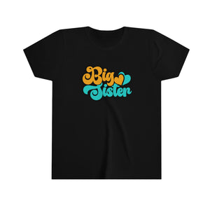 Big Sister Aqua Yellow Retro Girl's T-shirt