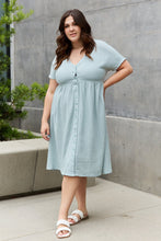 Load image into Gallery viewer, Sweet Lovely By Jen Full Size Button Down Midi Dress
