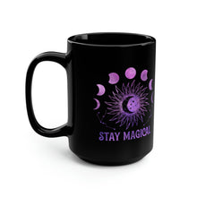 Load image into Gallery viewer, Stay Magical Celestial Purple Black Mug, 15oz
