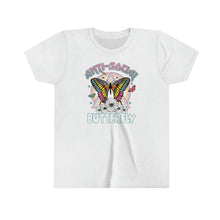 Load image into Gallery viewer, AntiSocial Butterfly Youth Girls Retro T-shirt
