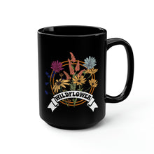 Load image into Gallery viewer, Wildflower Black Mug, 15oz
