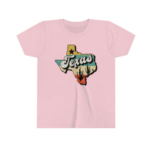 Texas State Retro Youth Girls State T-shirt