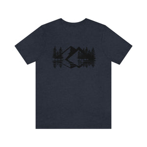 Moutains Sketch Men's Short Sleeve Graphic Tee