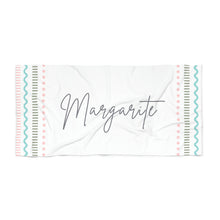 Load image into Gallery viewer, The Margarite Custom Name Beach Towel
