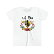 Load image into Gallery viewer, Bee Kind Flowers Youth Girls Retro T-shirt
