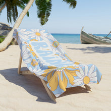 Load image into Gallery viewer, The Raine Retro Floral Custom Name Beach Towel
