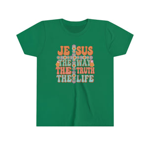 Jesus The Way Girls Retro T-shirt