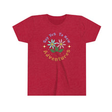 Load image into Gallery viewer, Say Yes to New Adventures Girls Youth Retro T-shirt
