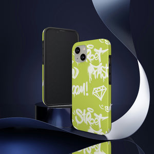 Graffiti Green Tough Phone Case, Case-Mate