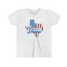 Load image into Gallery viewer, Texas State Red White Blue Girls Youth Retro T-shirt
