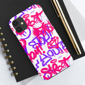 Graffiti Pink Tough Phone Case, Case-Mate