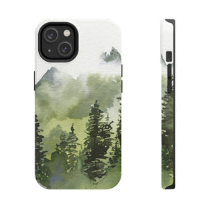 Watercolor Mountains Tough Phone Case, Case-Mate