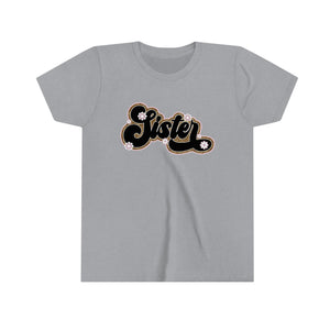 Sister Leopard Girls Youth Retro T-shirt