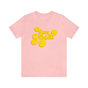 Stay Golden Retro Letters Short Sleeve Graphic Tee