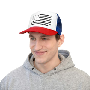 Distressed Flag Trucker Cap