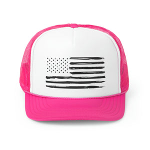 Distressed Flag Trucker Cap