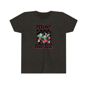 Feeling Berry Good Youth Girls Retro T-shirt