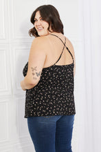 Load image into Gallery viewer, Culture Code Full Size Taste of Spring Ruffle Sleeveless Top in Black
