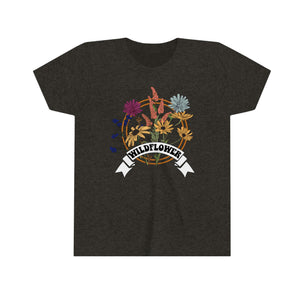 Wildflowers Girls Youth Retro T-shirt