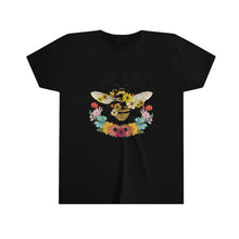 Load image into Gallery viewer, Bee Kind Flowers Youth Girls Retro T-shirt
