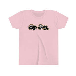 Big Sister Retro Leopard Girls Retro T-shirt