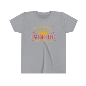 Spread Sunshine Not Shade Girls Youth Retro T-shirt