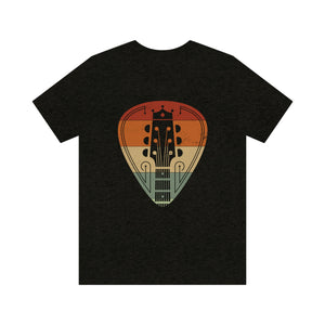 Retro Guitar Pick Men's Short Sleeve Graphic Tee